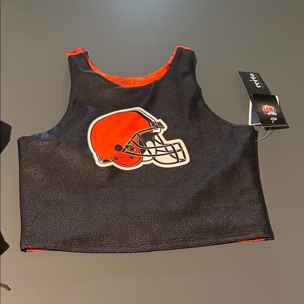 NFL Black and Orange Women's Top